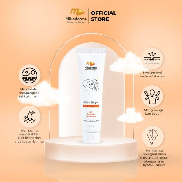 Mikaderma Mides Bright Underarm Cream (Krim Untuk Mencerahkan Ketiak ...